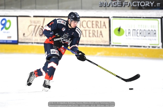 2019-11-16 Valpellice Bulldogs-Hockey Milano Bears 4072 Tommaso Rossi
